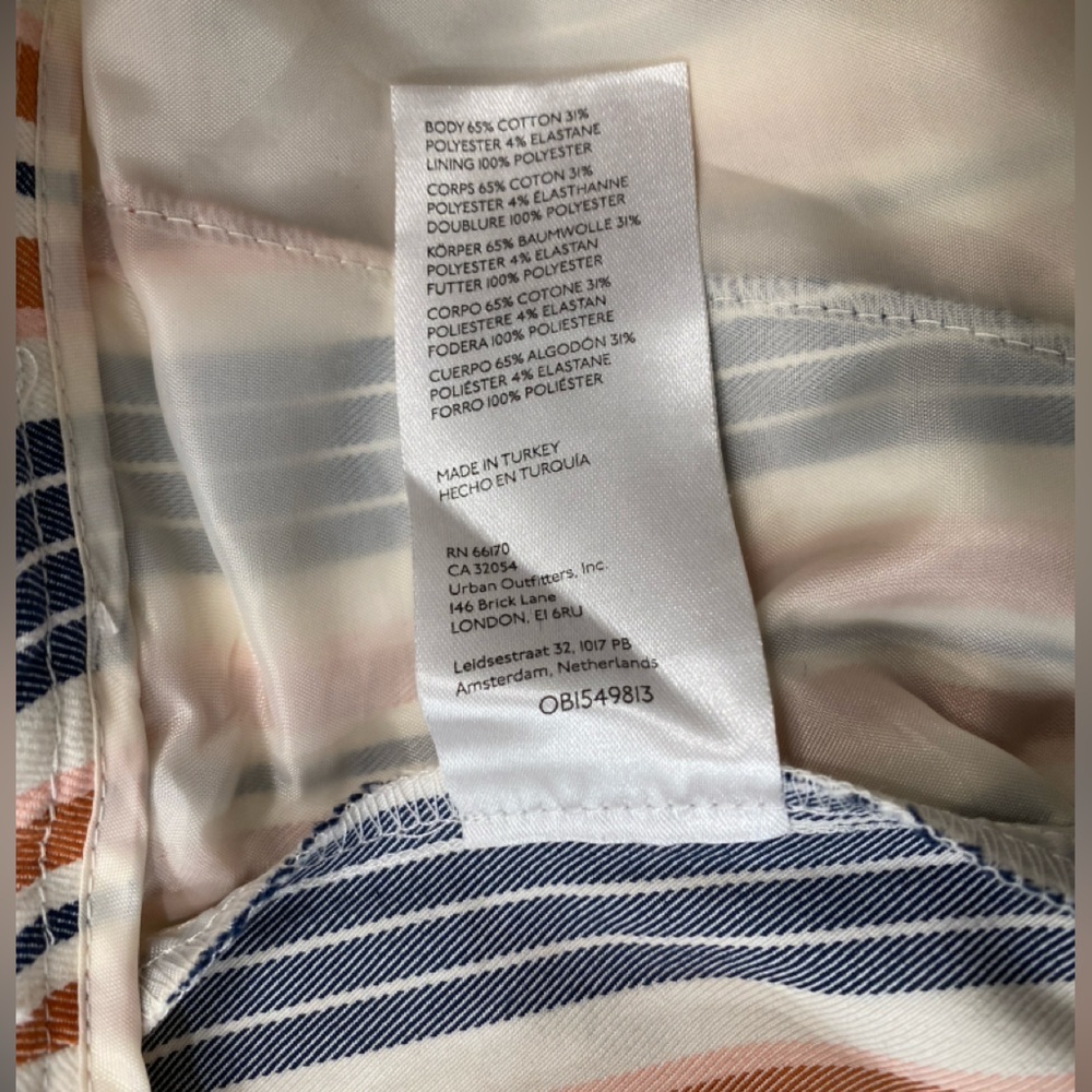 Anthropologie stripped flare pants size 4 - Picture 7 of 8